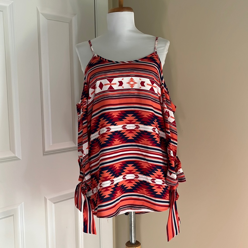 Wishful park cold shoulders top summer